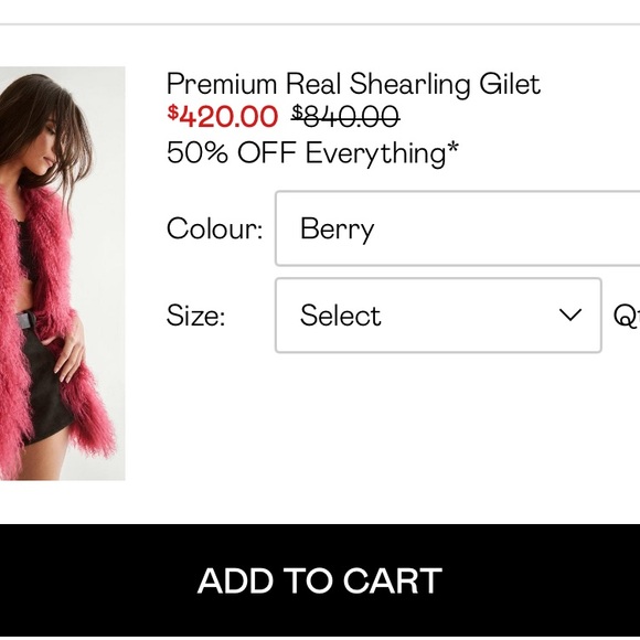 Real Shearling Gilet - Picture 2 of 2